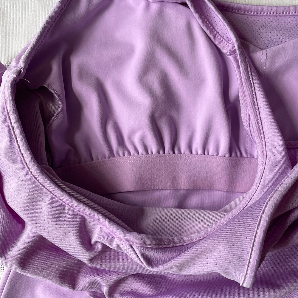 Fabletics Ashlyn Ruffle Tank, Lavender, Medium? - Picture 7 of 10